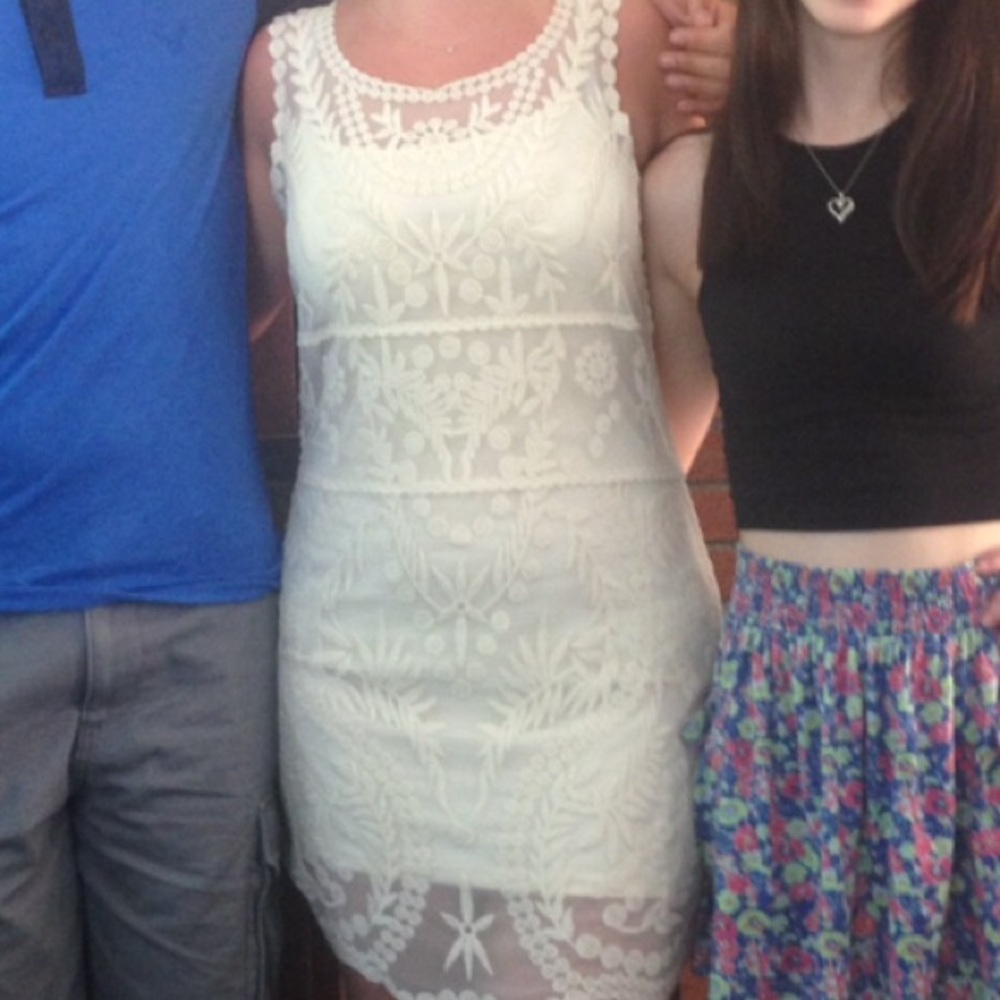 White Embroidered Dress